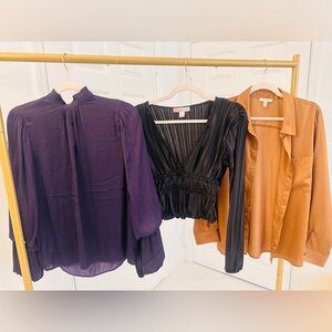 Elegant Women's Tops. 3 for price of 1